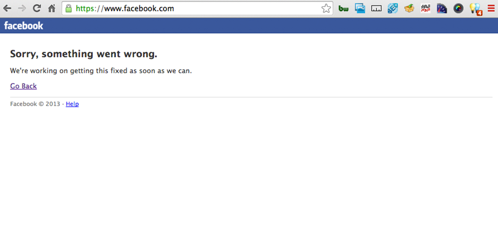 Facebook Goes Down
